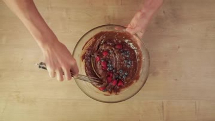 Rezept für Brownies mit Beeren