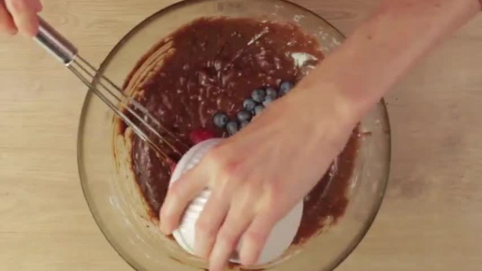 Brownies con frutos rojos, ¡toda una fusión de sabores!