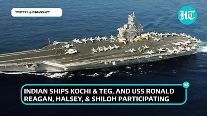 Amid China tension, India-USA military drill; warships, fighter jets participate