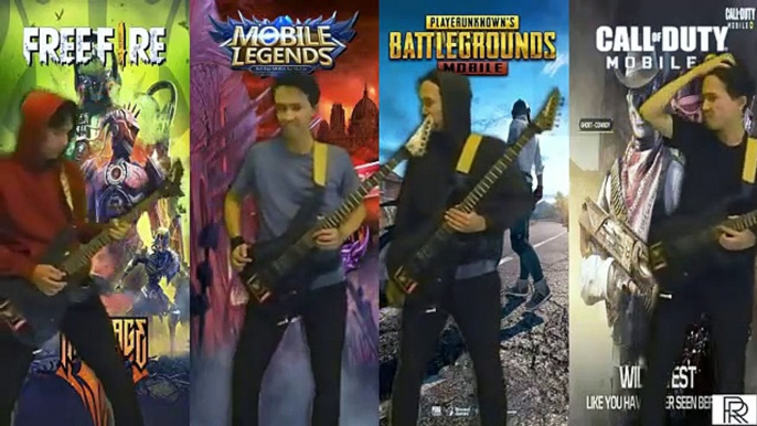 Theme Song Pubg Vs Free Fire Vs Call Of Duty Vs Mobile Legends Soundtrack Guitar Cover