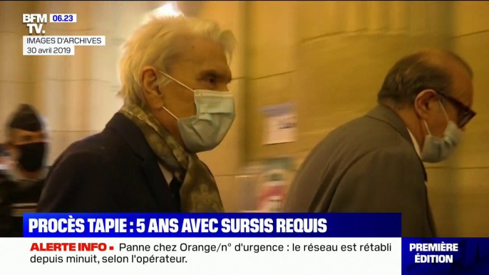 Affaire du Crédit Lyonnais: 5 ans de prison avec sursis requis en appel contre Bernard Tapie