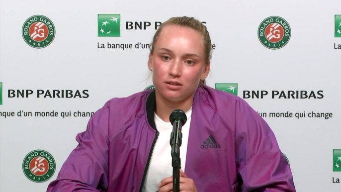 Roland-Garros 2021 - Elena Rybakina : "The goal, of course, is to win the tournament. This is the end goal, this is the dream. And win a Grand Slam"