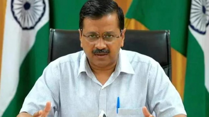 Delhi CM Arvind Kejriwal addresses media after doorstep delivery of ration scheme