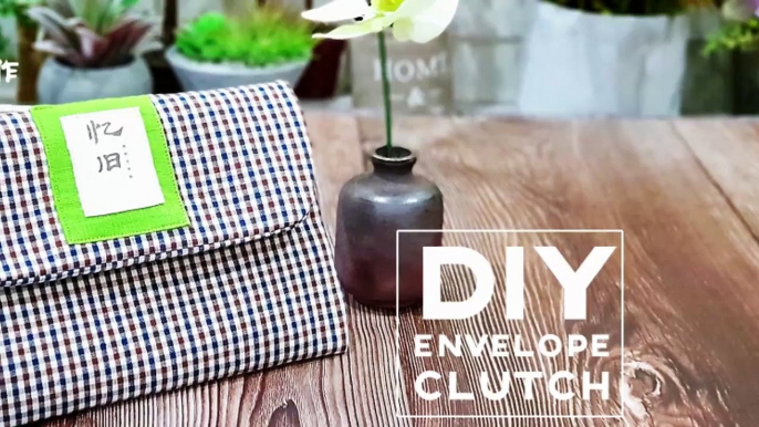 Diy Envelope Clutch ‖ Clutch Purse Tutorial~With Zipper #Handymum