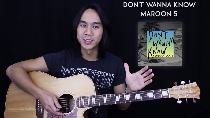 Don't Wanna Know Guitar Tutorial - Maroon 5 Guitar Lesson Easy Chords + Guitar Cover