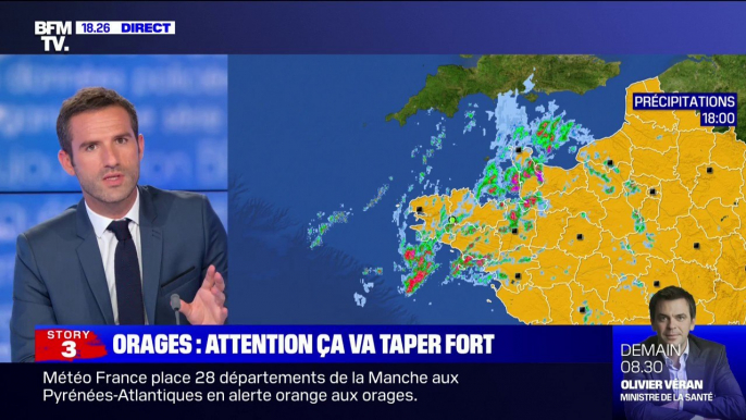 Des orages attendus cette nuit dans une large partie de l'ouest de la France