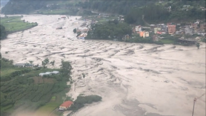 Monsoon rain triggers landslide and flooding in Nepal