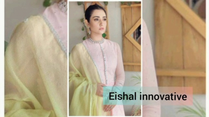 New eid collection, unique color combination, Asian designer outfits, party wear, formal wear.