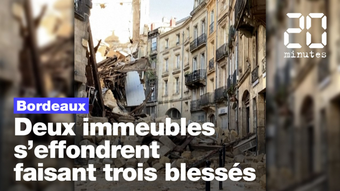 Bordeaux: Deux immeubles s’effondrent faisant trois blessés dont un grave