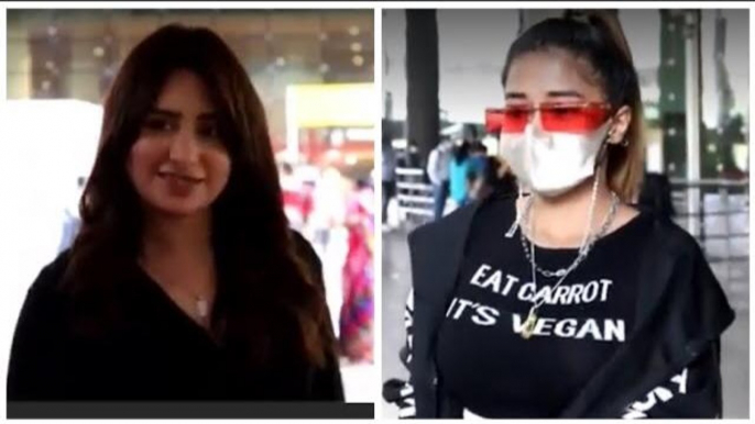 Uttaran Star Tina Datta & Ex Bigg Boss Contestant Mahira Sharma Snapped At The Airport