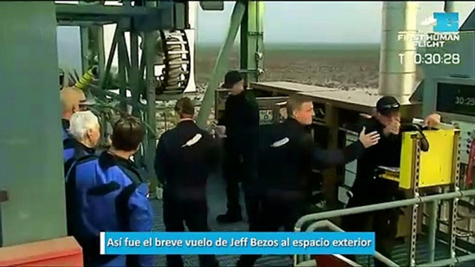 Así fue el breve vuelo de Jeff Bezos al espacio exterior