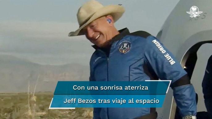 “¡El mejor día del mundo!”: Así describió Jeff Bezos su viaje al espacio