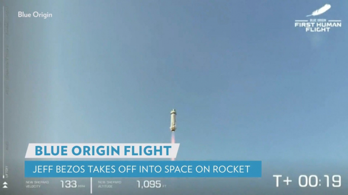 Blast Off! Jeff Bezos Flies to Space Aboard Blue Origin Rocket: 'Best Day Ever'