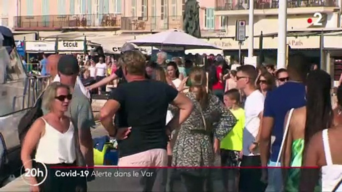 Coronavirus - Reportage à Saint Tropez et dans le Var où le taux d'incidence explose et le masque est à nouveau obligatoire dans les rues dès ce matin