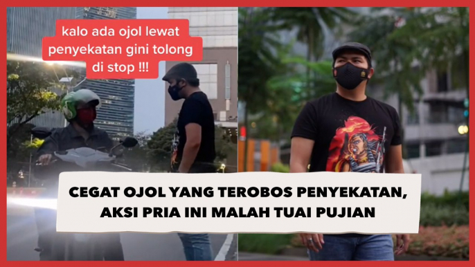 Cegat Driver Ojol yang Terobos Penyekatan, Aksi Pria Ini Malah Tuai Pujian