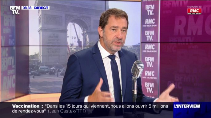 Christophe Castaner: "Début août, comme c'est notre objectif, nous aurons les moyens législatifs pour la mise en œuvre du pass sanitaire"