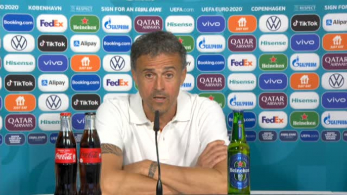 Luis Enrique: "Nosotros no somos una selección que dependa de un solo jugador para marcar goles"