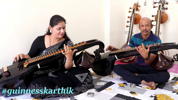 KADHAL ROJAVE  -  ROJA JANEMAN  - ROJA SONG - INSTRUMENTAL COVER - VEENA - KARTHIK