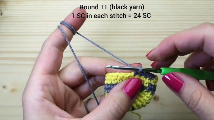 How To Crochet A Little Bee, Kleine Biene Häkeln