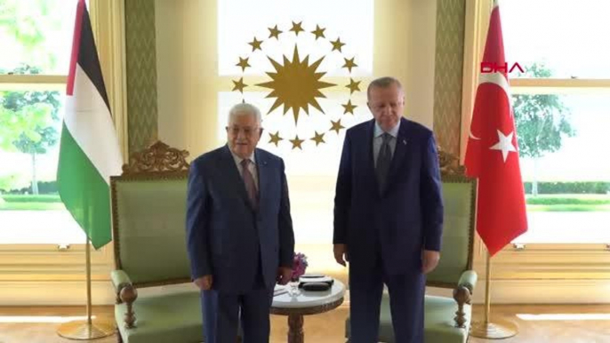 CUMHURBAŞKANI RECEP TAYYİP ERDOĞAN, FİLİSTİN DEVLET BAŞKANI MAHMUD ABBAS İLE GÖRÜŞTÜ