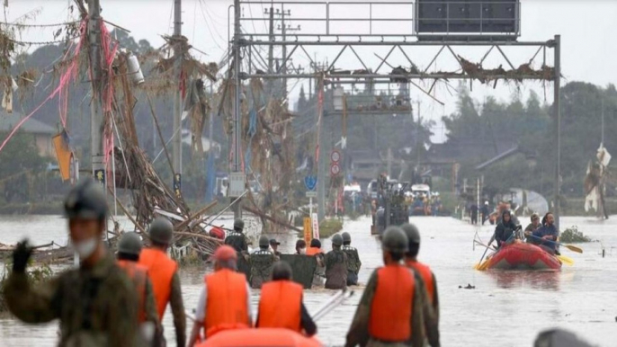 Floods wreak havoc in Japan, China and London