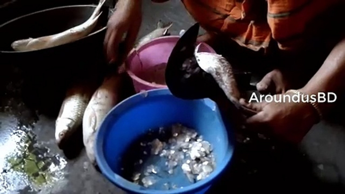 Amazing Cutting Fish Skills Village Grandma Cutting Fish Skills @never seen before fish cutting