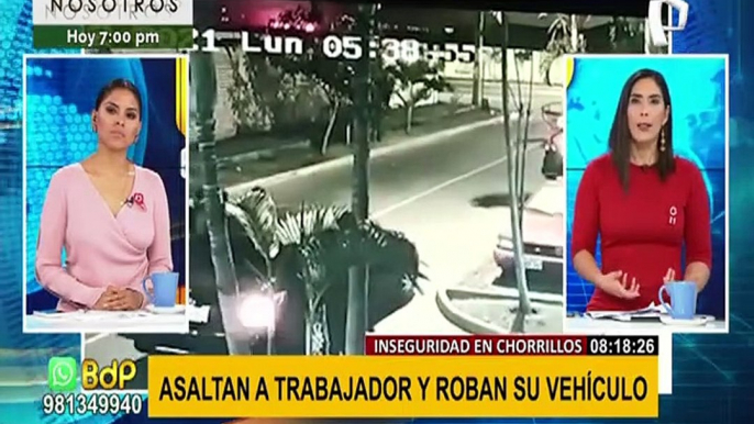 Inseguridad en Chorrillos: en un día se reportaron tres asaltos en la misma zona