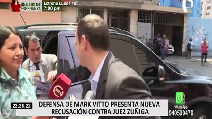 Caso Cócteles: defensa de Mark Vito interpuso nueva recusación contra juez Víctor Zúñiga