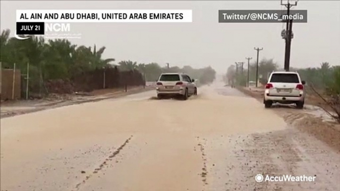 Rain falls across the UAE as the nation turns to cloud seeding