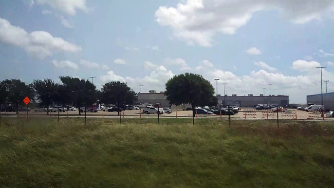 DART Light Rail Orange Line Train departing from from Dallas Forth Worth Airport to Downtown Dallas