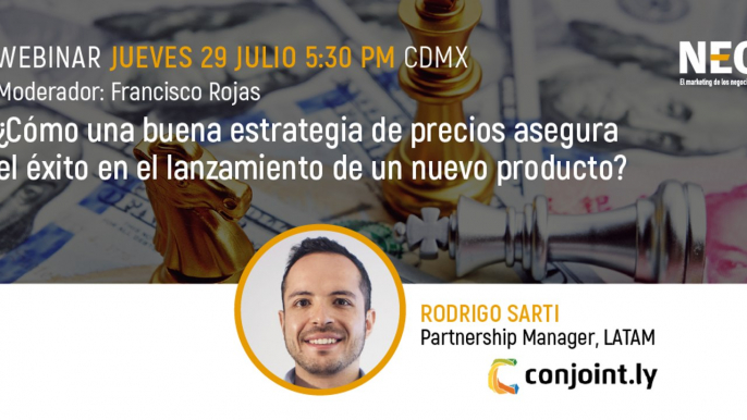 Webinar: ¿Cómo una buena estrategia de precios asegura el éxito en el lanzamiento de un nuevo producto?