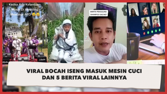 Viral Bocah Iseng Masuk Mesin Cuci dan 5 Berita Viral Lainnya