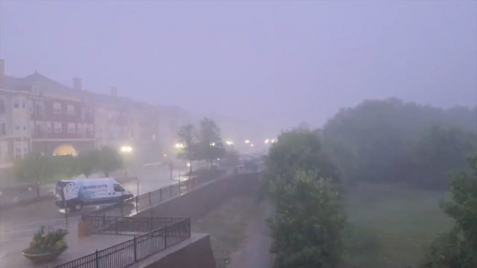 Thunderstorms put on a show in Minnesota skies