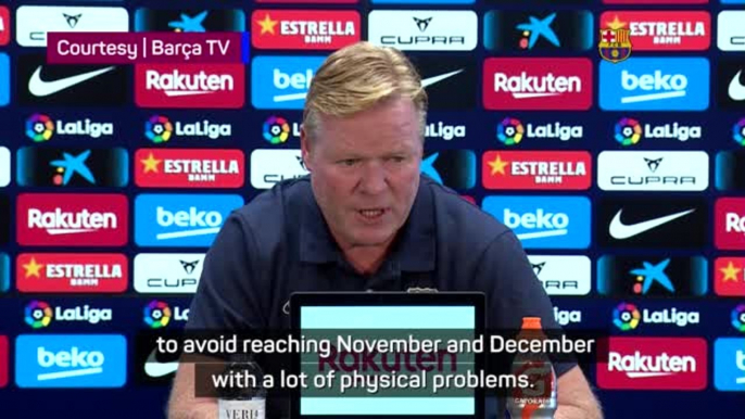 Koeman explains Pedri rest plans