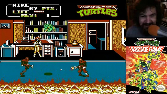 Old School - TMNT II: The Arcade Game (NES)