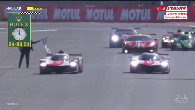 24h Du Mans 2021 Race Toyota 7 Wins Epic Finish LMP2 0.727 milliemes