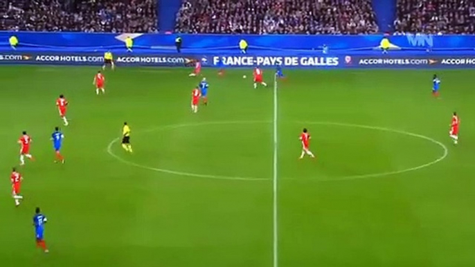 Finta de Mbappé frente ao País de Gales