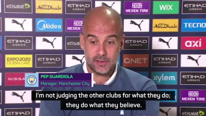 Pep hits back at critics over big spendings