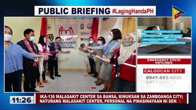 Ika-136 Malasakit Center sa bansa, binuksan sa Zamboanga City; naturang Malasakit Center, personal na pinasinayaan ni Sen. Go