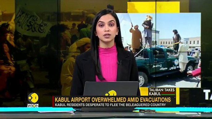 Kabul airport overwhelmed amid evacuations of Afghans after Taliban's siege in country _ Afghanistan |kabul airport