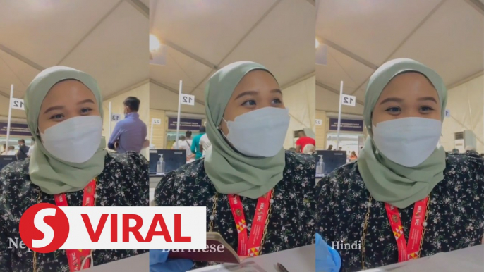 Multilingual volunteer at Bukit Jalil PPV goes viral