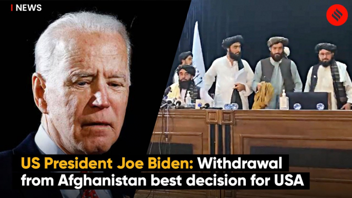 US President Joe Biden: Withdrawal from Afghanistan best decision for USA