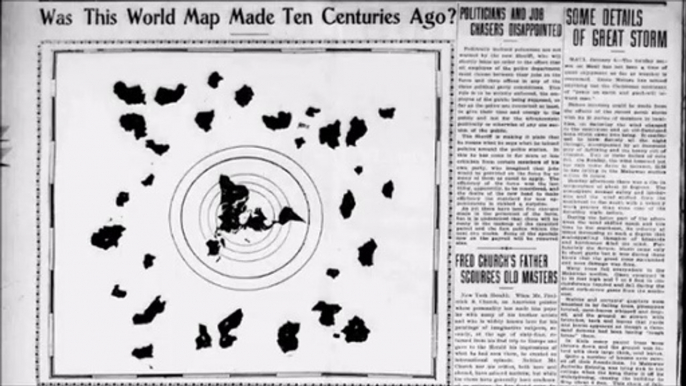 Le manuscrit de la carte de la Terre jamais publié il y a un siècle ?