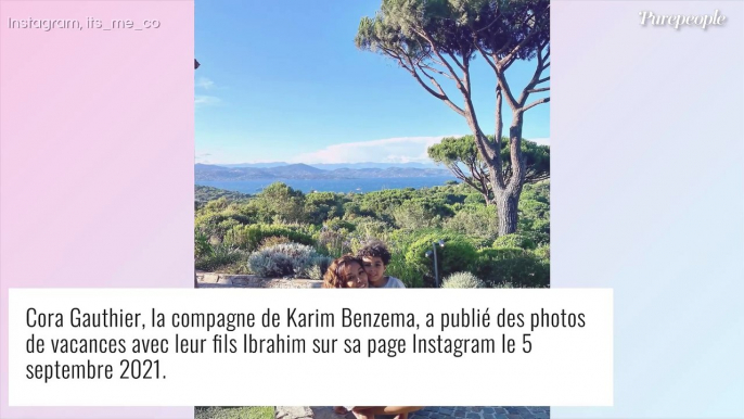 Karim Benzema : Sa compagne Cora Gauthier et leur fils Ibrahim se dévoilent en vacances