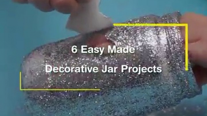 easy made decorative jar projects  Easy Mason Jar Craft  Glass Jar Decorating Idea  Jar Painting