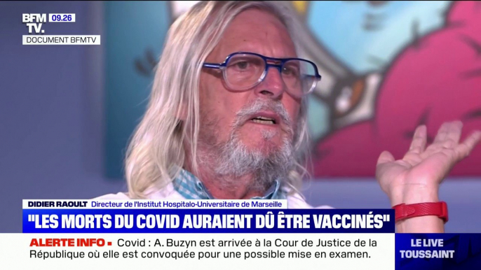 Didier Raoult: "Je peux aller à l'hôpital, donc j'ai un pass sanitaire"