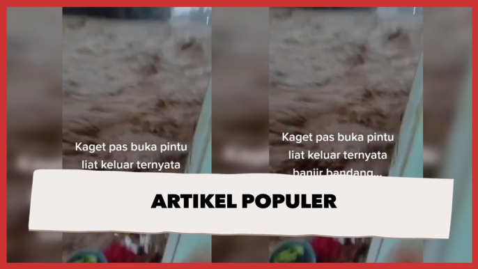 Artikel Populer: Viral Wanita Buka Pintu Rumah Disambut Banjir Bandang dan 4 Berita Viral Lain