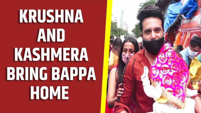 Krushna Abhishek-Kashmera Shah bring Bappa home