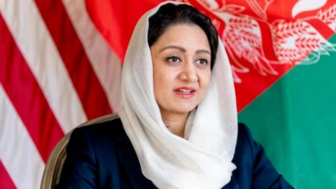 Afghan ambassador Roya Rahmani salutes Afghan women