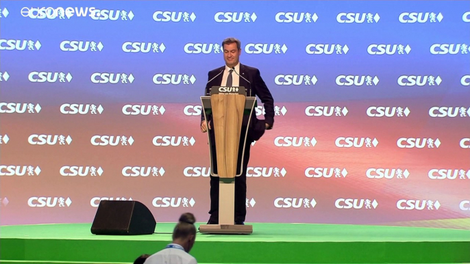 Markus Söder als Parteichef der CSU wiedergewählt